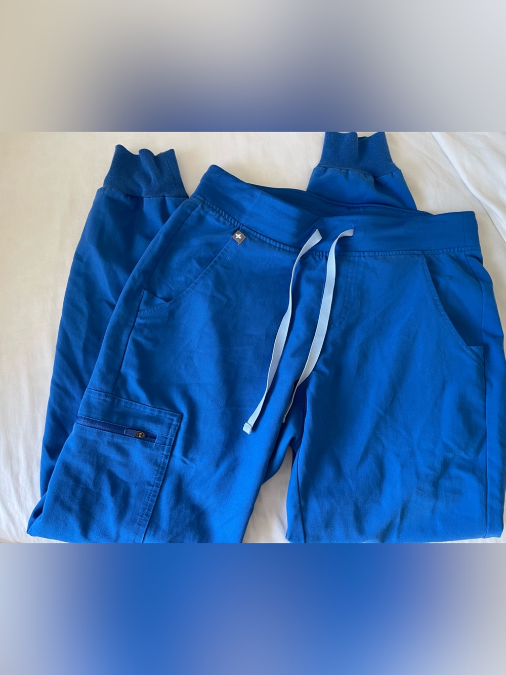 Figs Royal Blue Women's Jogger Sweatpants with Drawstring